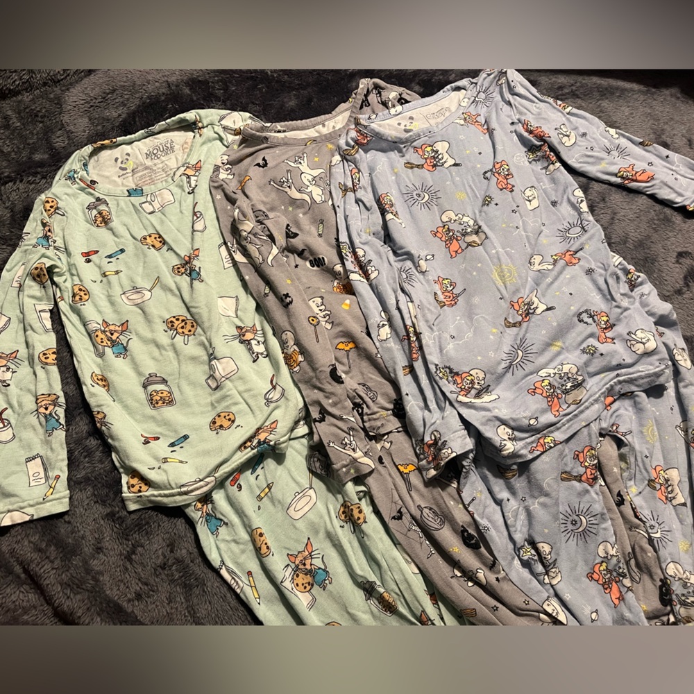 Bellabu Bear 3 Pack 2 Piece Character Pajama Sets size 3T